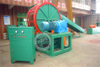 Dual shaft tire shredder for scrapped waste tire recycling