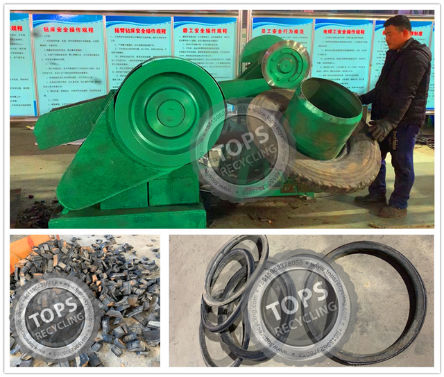 Automatic Waste Tire Cutting Machine