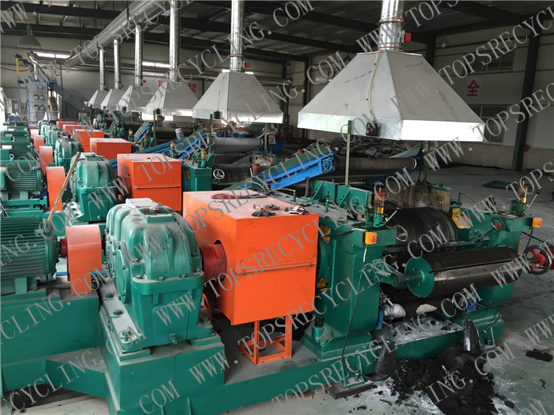 Reclaimed rubber production line
